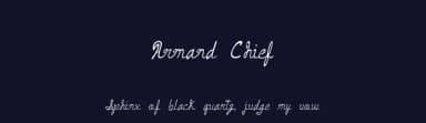Armand Chief by D. L. — Script Handwritten Font — thumbnail 2