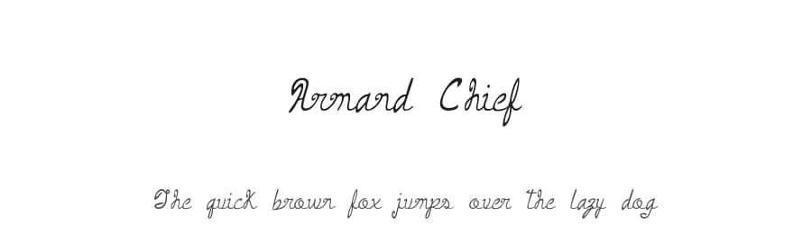Armand Chief by D. L. — Script Handwritten Font