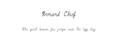 Armand Chief by D. L. — Script Handwritten Font — thumbnail 1
