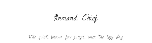 Armand Chief by D. L. — Script Handwritten Font