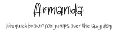 Armanda by InspiraType — Script Handwritten Font — thumbnail 1