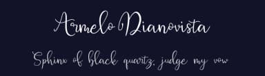 Armelo Dianovista by Imam Munandar — Script Handwritten Font — thumbnail 2