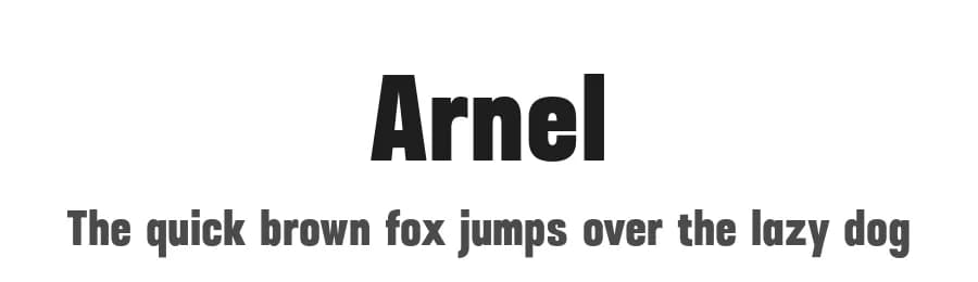 Arnel by Craft Supply Co. — Sans Serif Font