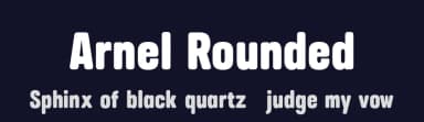 Arnel Rounded by Craft Supply Co. — Sans Serif Font — thumbnail 2