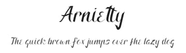 Arnietty by Ef Studio — Script Handwritten Font — thumbnail 1