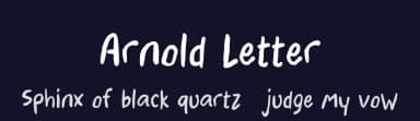 Arnold Letter by Tera Asset Garage — Script Handwritten Font — thumbnail 2