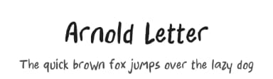 Arnold Letter by Tera Asset Garage — Script Handwritten Font — thumbnail 1