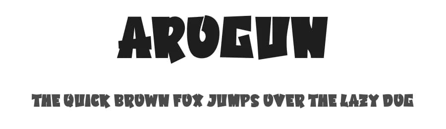 Arogun by twinletter — Script Handwritten Font