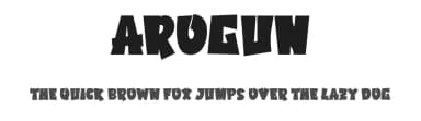 Arogun by twinletter — Script Handwritten Font — thumbnail 1