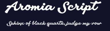 Aromia Script by Måns Grebäck — Script Handwritten Font — thumbnail 2