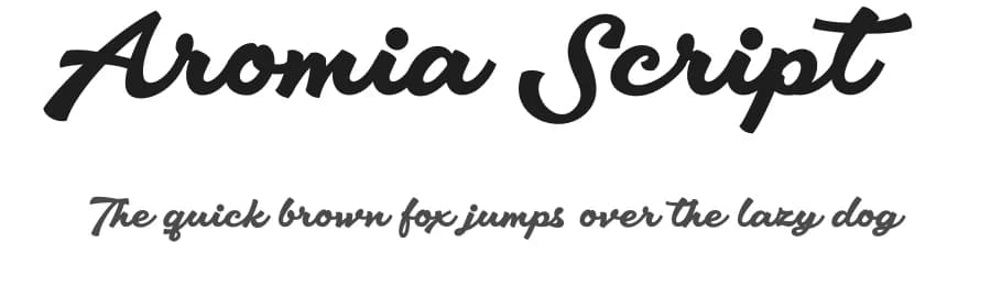 Aromia Script by Måns Grebäck — Script Handwritten Font