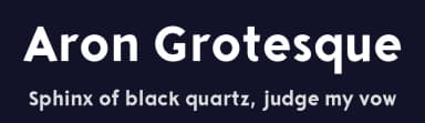 Aron Grotesque by Andrea Cerboneschi — Sans Serif Font — thumbnail 2
