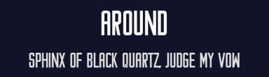 Around by Vladimir Nikolic — Sans Serif Font — thumbnail 2
