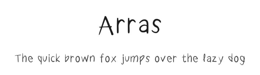 Arras by AndoniArra — Script Handwritten Font