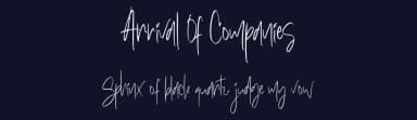 Arrival Of Companies by Asd Studio — Script Handwritten Font — thumbnail 2