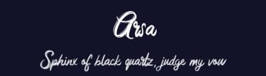 Arsa by Ianmikraz — Script Handwritten Font — thumbnail 2