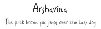 Arshavina by Denny Sutanto — Script Handwritten Font — thumbnail 1