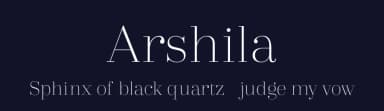 Arshila by Bykineks — Serif Font — thumbnail 2
