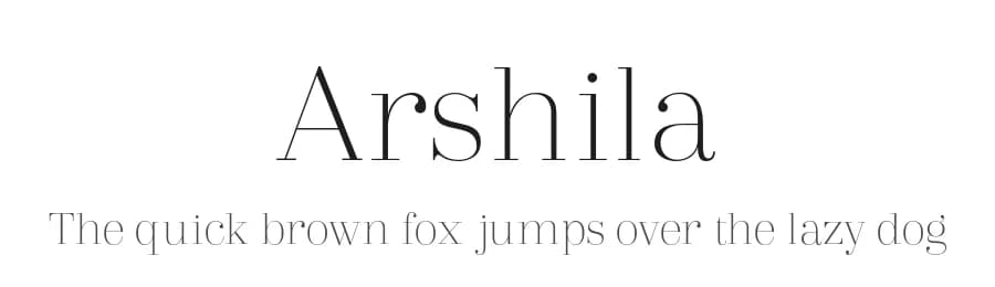 Arshila by Bykineks — Serif Font — preview 1
