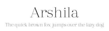 Arshila by Bykineks — Serif Font — thumbnail 1