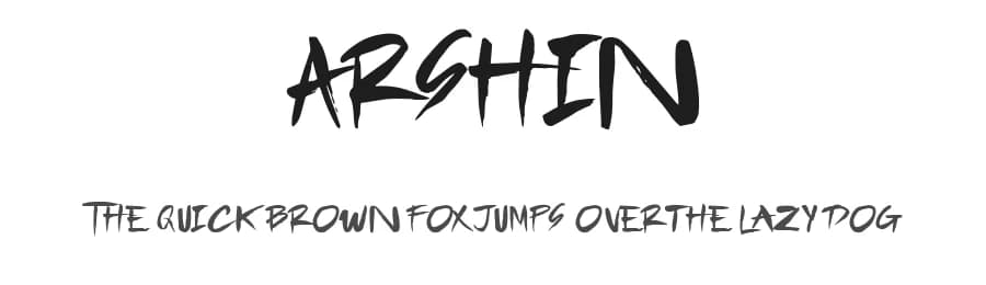 Arshin by madeDeduk — Script Handwritten Font