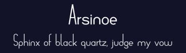 Arsinoe by Paweł Burgiel — Sans Serif Font — thumbnail 2