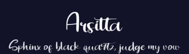 Arsitta by nomlimofont — Script Handwritten Font — thumbnail 2