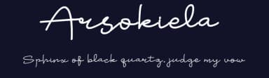 Arsokiela by Tutusee Studio — Script Handwritten Font — thumbnail 2
