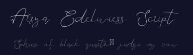 Arsya Edelwiess Script by Edric Studio — Script Handwritten Font — thumbnail 2