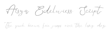 Arsya Edelwiess Script by Edric Studio — Script Handwritten Font — thumbnail 1