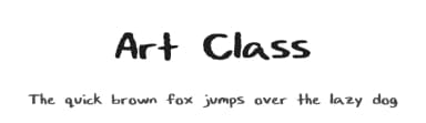 Art Class by cat — Script Handwritten Font — thumbnail 1