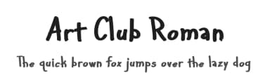 Art Club Roman by Dathan Boardman — Script Handwritten Font — thumbnail 1