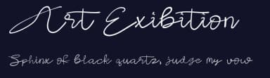 Art Exibition by Muharima Rasyid — Script Handwritten Font — thumbnail 2
