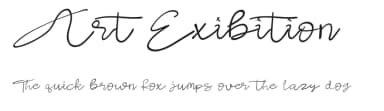 Art Exibition by Muharima Rasyid — Script Handwritten Font — thumbnail 1