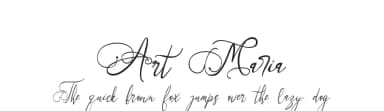 Art Maria by Letterara — Script Handwritten Font — thumbnail 1