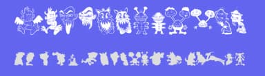 Art Monsters by Manfred Klein — Dingbats Font — thumbnail 3