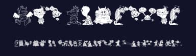 Art Monsters by Manfred Klein — Dingbats Font — thumbnail 2