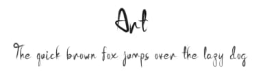 Art by Design Vector10 — Script Handwritten Font — thumbnail 1