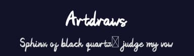 Artdraws by Typemacz Studio — Script Handwritten Font — thumbnail 2