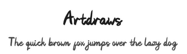 Artdraws by Typemacz Studio — Script Handwritten Font