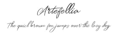 Artefellia by FHFont — Script Handwritten Font — thumbnail 1