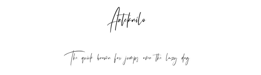 Arteknilo by Maulana Creative — Script Handwritten Font