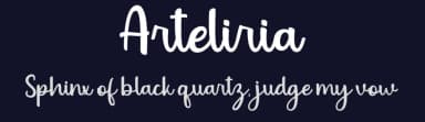 Arteliria by Rifastudio — Script Handwritten Font — thumbnail 2