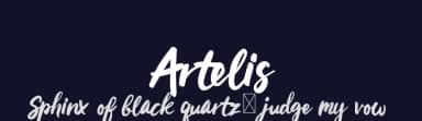 Artelis by lyanatha — Script Handwritten Font — thumbnail 2