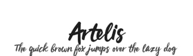 Artelis by lyanatha — Script Handwritten Font — thumbnail 1