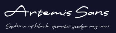 Artemis Sans by Joko Triwijayanto — Script Handwritten Font — thumbnail 2