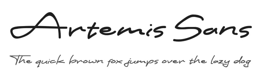 Artemis Sans by Joko Triwijayanto — Script Handwritten Font