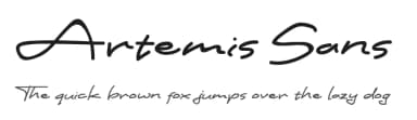 Artemis Sans by Joko Triwijayanto — Script Handwritten Font — thumbnail 1