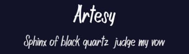 Artesy by Vunira Design — Script Handwritten Font — thumbnail 2