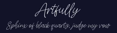 Artfully by Niskala Huruf — Script Handwritten Font — thumbnail 2